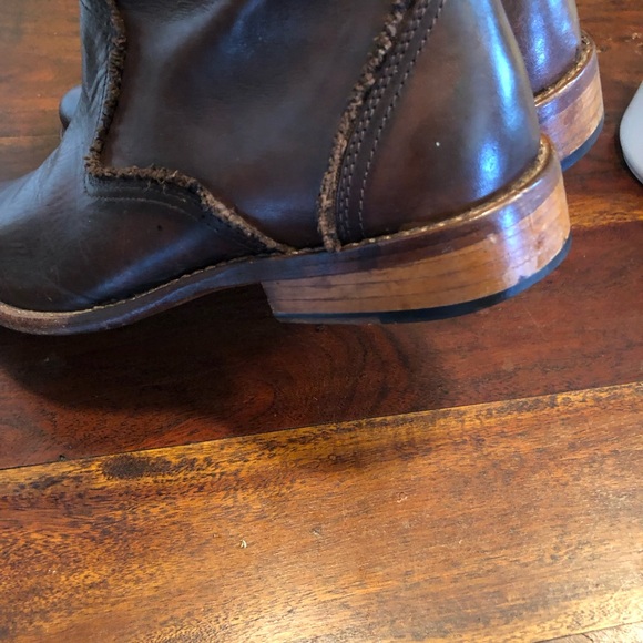 Men’s Red Tape Brown Leather Zip Up Boots/ Size 9 - Picture 9 of 15